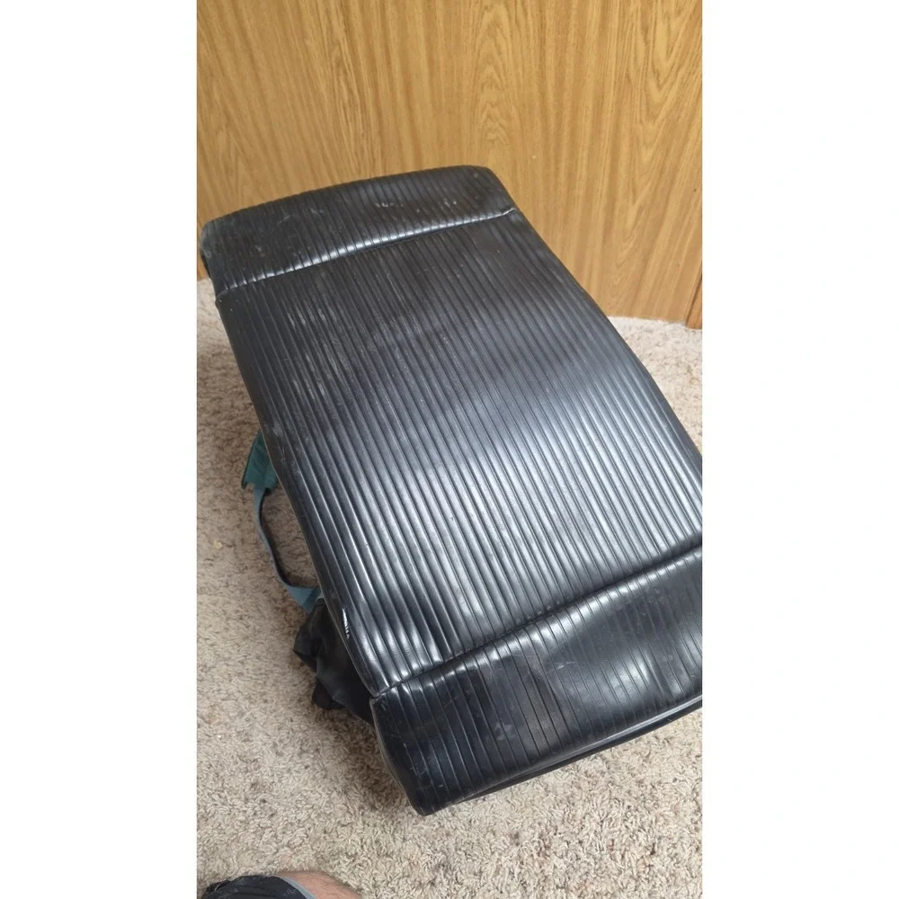 Vintage 1990s ROLLERBLADE Black Duffel Bag – Teal & Purple Retro Accent BIG Rare